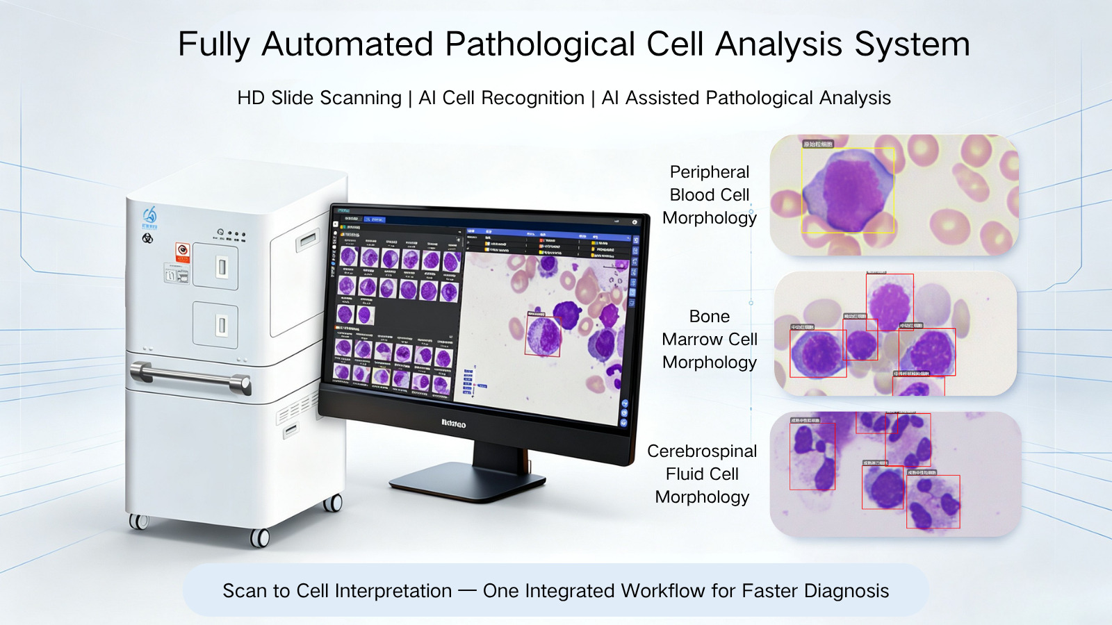 Pathological cell scanning result