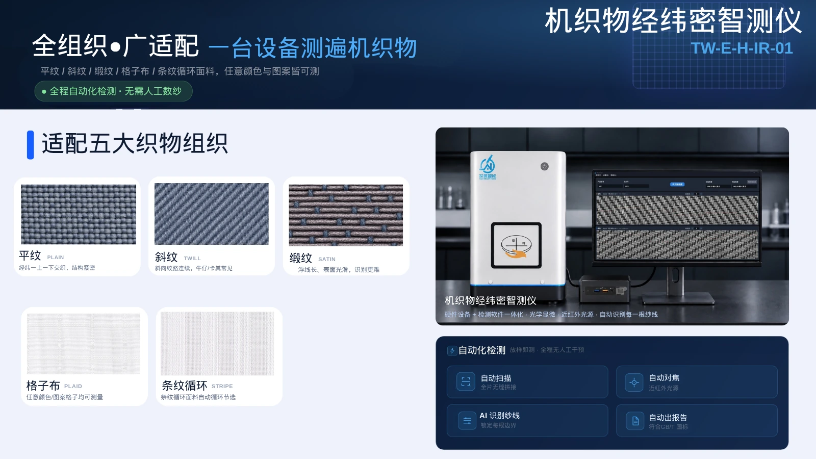 机织物经纬密智测仪