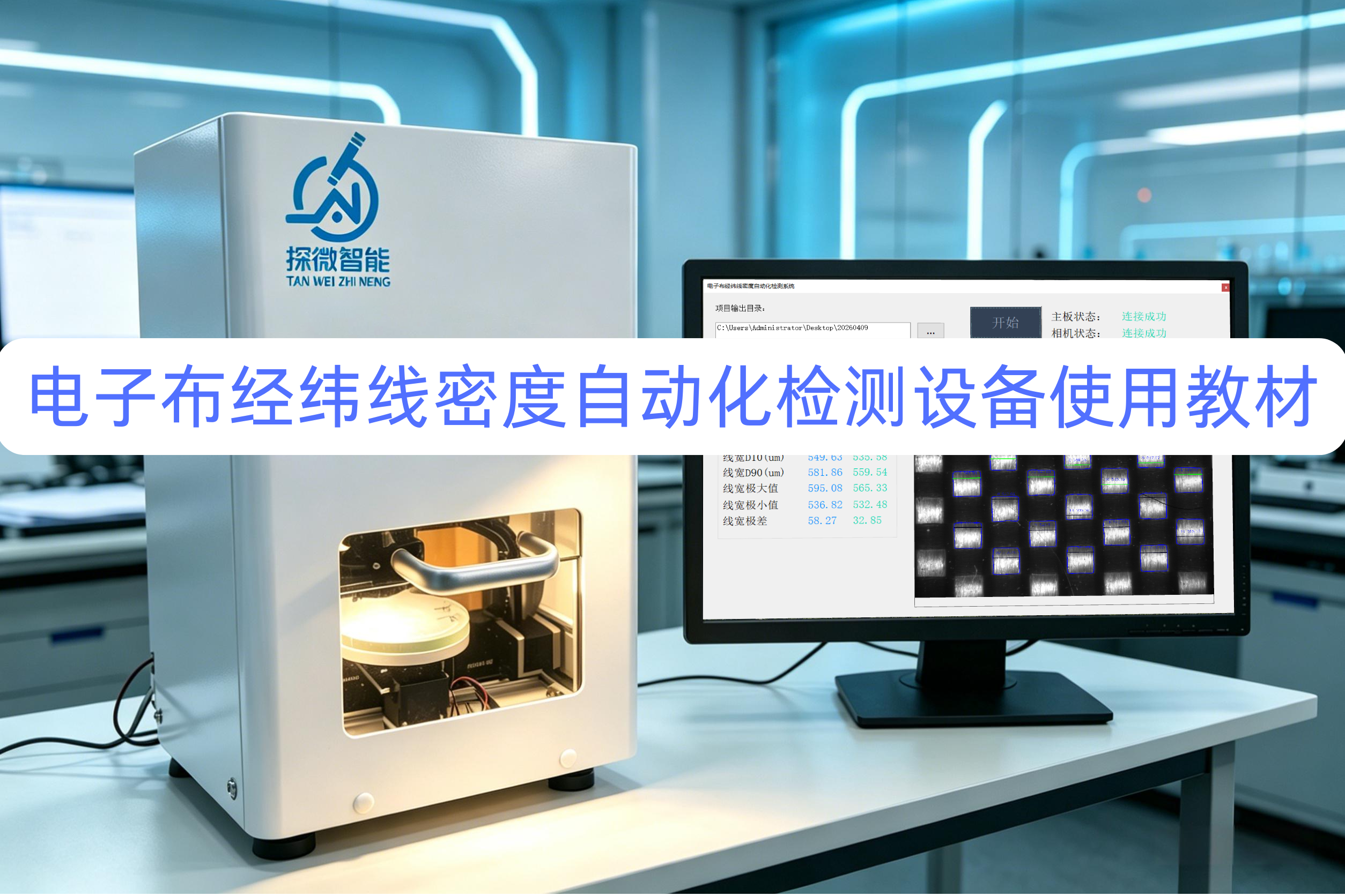 电子布经纬线密度自动化检测设备使用教材