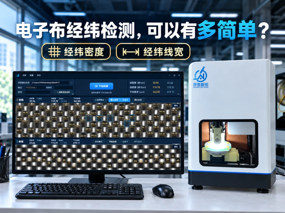 电子布经纬检测，可以有多简单？